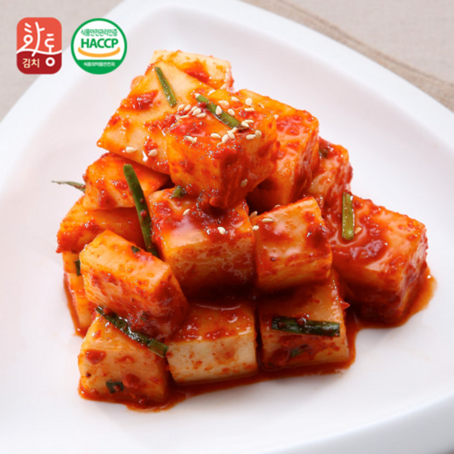 화통김치 아삭깍두기 포기김치, 5kg, 1개