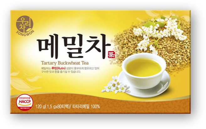 송원 메밀차 티백, 1.5g, 80개입, 1개, 1.5g