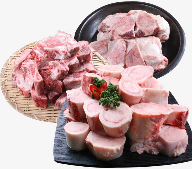 한우 사골+잡뼈+도가니, 1세트, 4.2kg