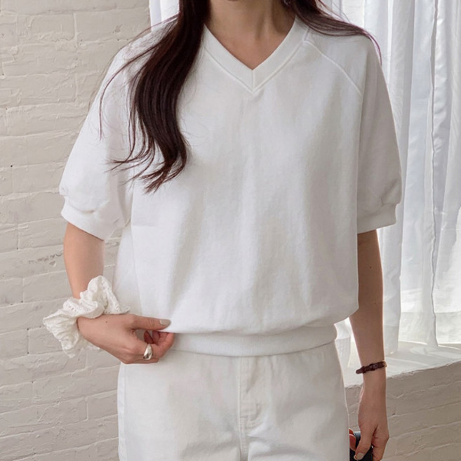 마이쏭 여성 크롭맨투맨 덤블가공 고퀼리티 국내제작 로체브이나그랑반팔맨투맨