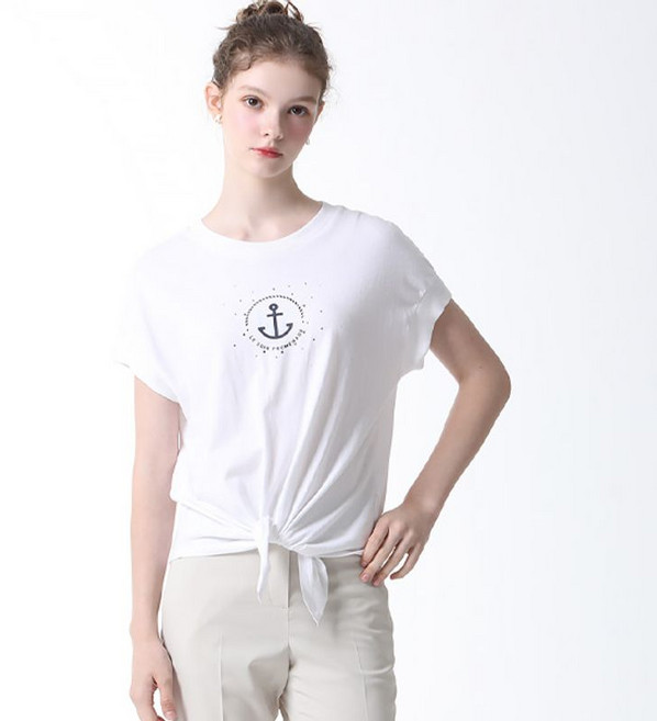 리스트 웨이스트 노트 티셔츠 택가격 118000원