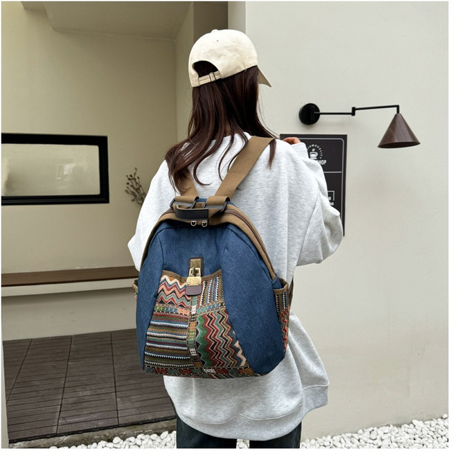 原民風淑女後背包