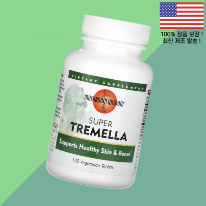 머쉬룸 위즈덤 슈퍼 트레멜라 베지테리언정 120정 Mushroom Wisdom Super Tremella 120 Vegetarian Tablets, 1개 - 쿠팡