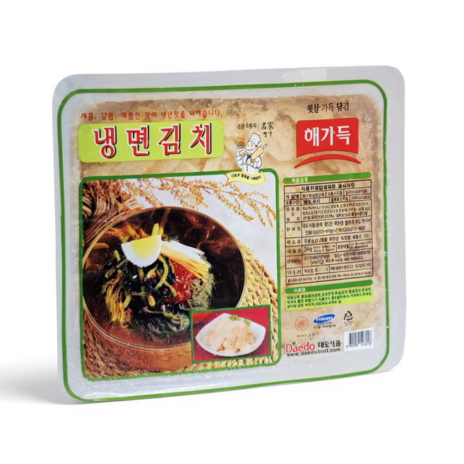 해가득대도식품 냉면 무 김치 3kg 고명 무우 절임 대용량 식자재 업소용 식당용 가정용, 1개