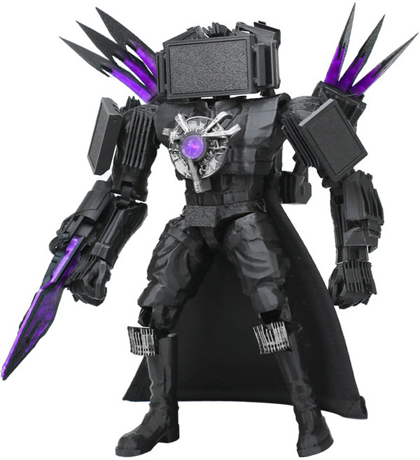 벨르뽀르 타이탄 TV맨 액션피겨 BJD 구체관절피규어 자유롭게 움직이는 업타티 캐릭터 구체관절인형 스키비디 토일렛 굿즈 라푸유 액션피규어 L9902, 1개, 블랙, 270mm