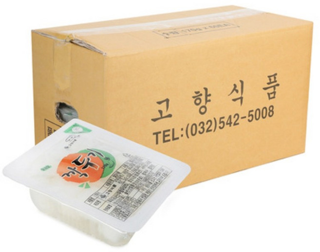 바이오마켓_[실온포장] 고향식품 일회용 치킨무 170g, 10.2kg, 4개