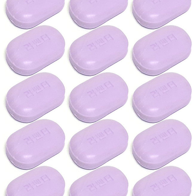 토탈하우스 향이좋은비누 라벤다비누 향좋은 세안비누 세숫비누 1592, 15개입, 90g