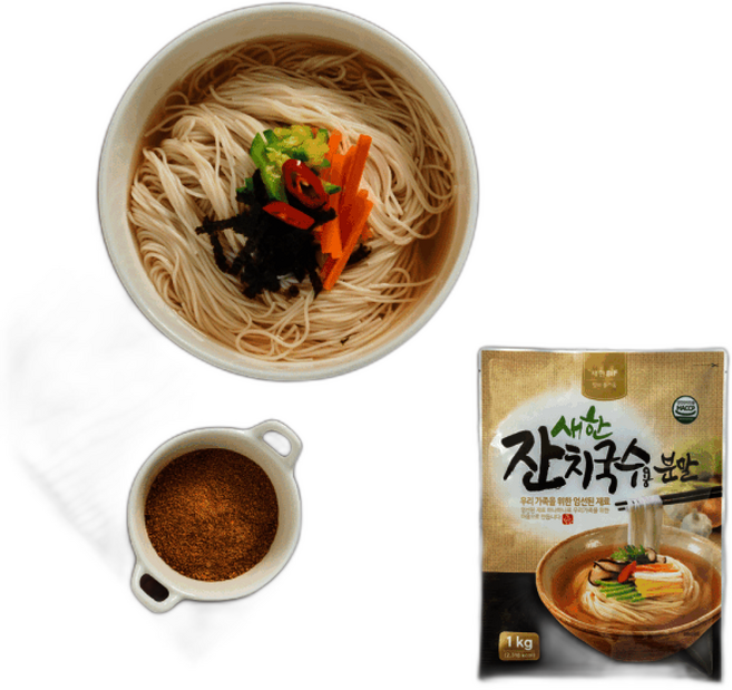 새한잔치국수용분말 멸치육수 멸치다시 잔치국수, 1개, 1kg