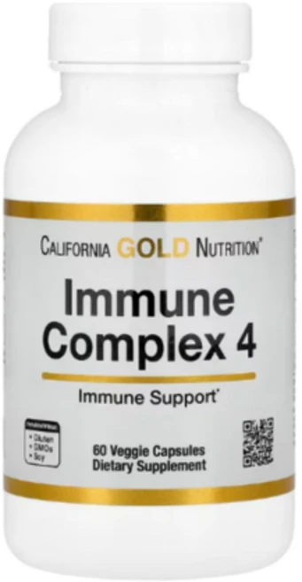 캘리포니아골드 이뮨 콤플렉스 4 비타민 C D 아연 셀레늄 60 베지 캡슐 (2개월분) - 쿠팡