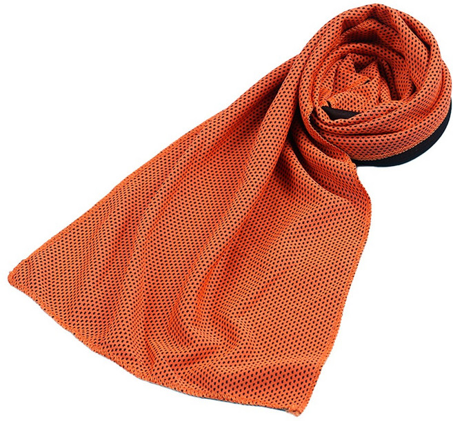 스포츠 땀수건 냉감 아이스 슈퍼 쿨타올, 3개, 오렌지