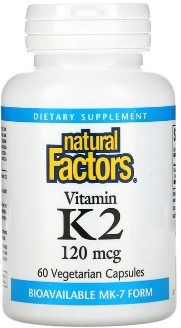 네츄럴팩터스 비타민K2 120mcg 베지캡슐 60정, 1개 - 쿠팡