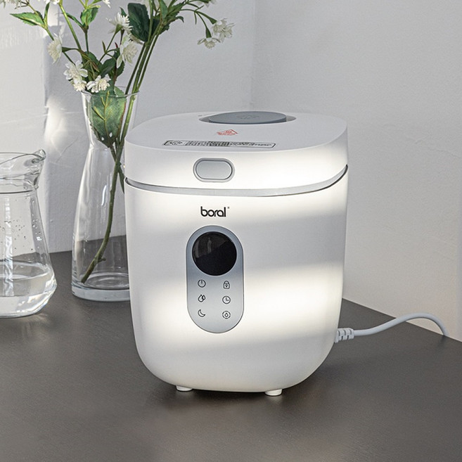 [독일 글로벌 브랜드] 완전 초특가 데일리 3.5L 대용량 스텐 가열식 가습기 통세척 아기가습기 가열 가습기, 화이트/라이트그레이, 가열식 가습기 3.5L