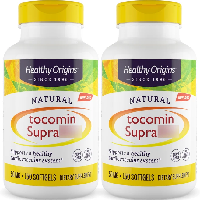 헬시오리진스 내추럴 토코민 수프라 풀 스펙트럼 토코페리에놀 컴플렉스 50mg 소프트젤, 150정, 2개 - 쿠팡