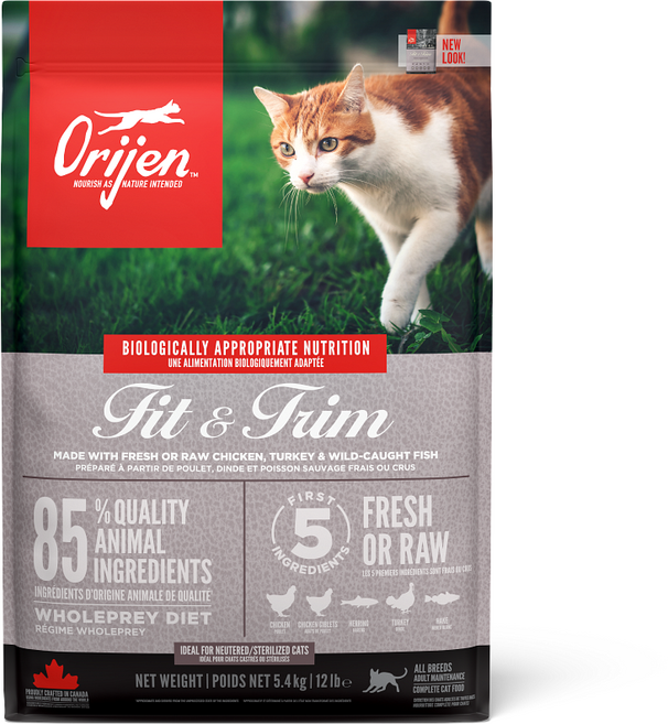 오리젠 피트 앤 트림 캣 고양이 사료, 닭+칠면조, 5.4kg, 1개