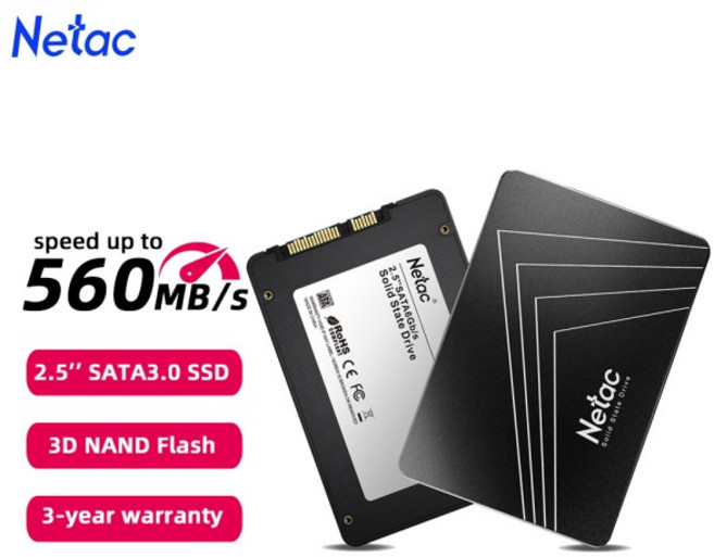 Netac 노트북 데스크탑 x99 마더보드용 SSD 솔리드 스테이트 디스크 2.5 인치 SATA3.0 1TB 4TB 하드 드라, 01 128GB