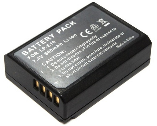 캐논 EOS 1500D 1300D 1200D 1100D HI 호환 배터리, 캐논 LP-E10 호환배터리, 1개