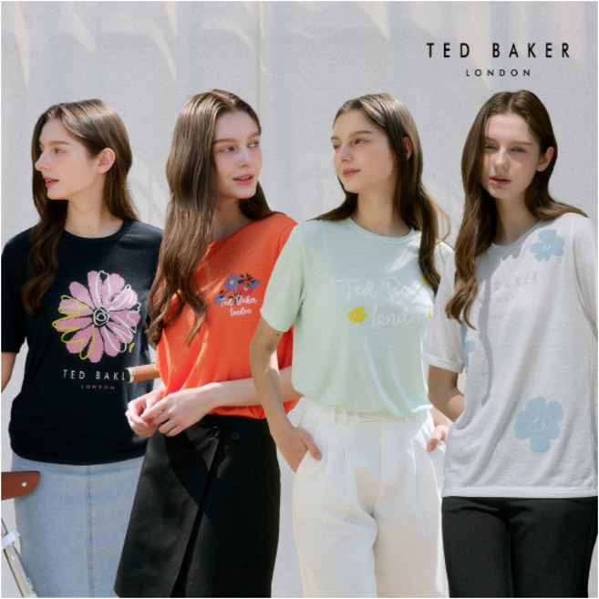 [테드베이커] 25SS 여성 린넨블렌디드 반팔티셔츠 4종