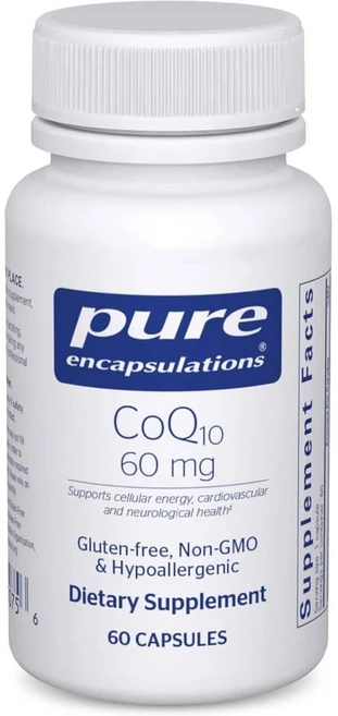 퓨어인캡슐레이션 코큐텐 코엔자임큐텐 60mg 캡슐 Pure Encapsulations CoQ10, 1개, 60정 - 쿠팡