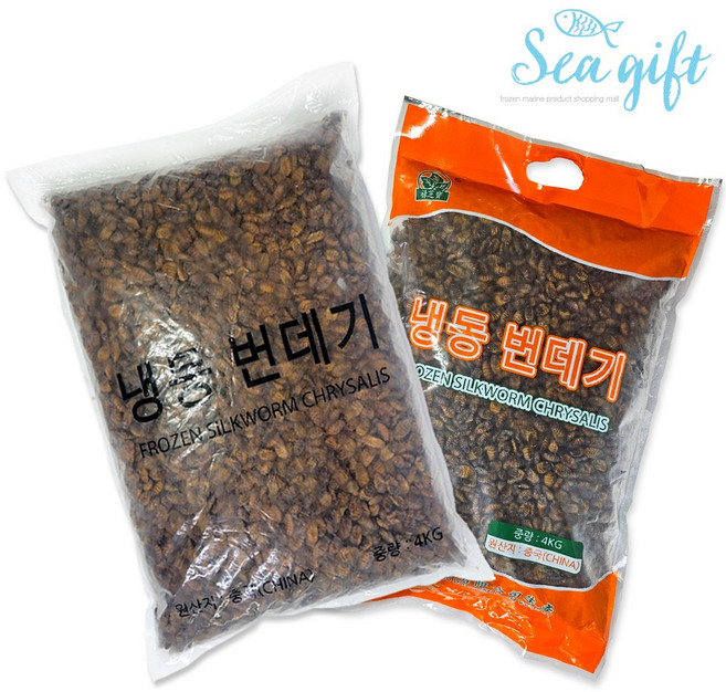 [씨기프트]냉동번데기 생번데기 번데기 4kg 주전부리 간식 안주, 1개