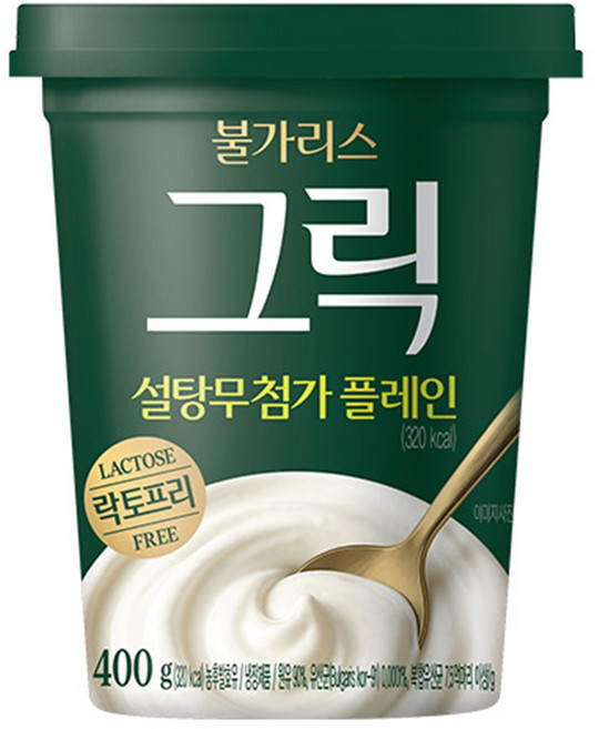 남양 불가리스 락토프리 그릭 요거트 400g 2개 냉장배송