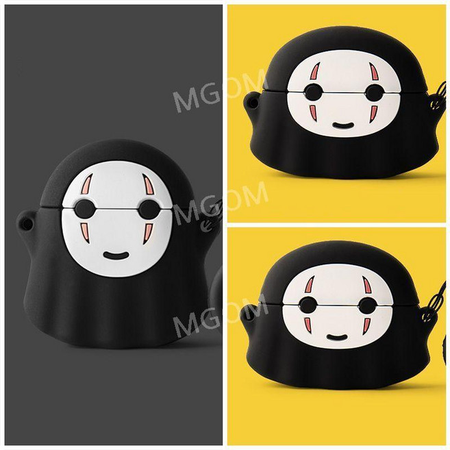 귀여운 에어팟 케이스 실리콘 보호 커버 AirPods 프로 2세대 3세대 호환, 가오나시, 에어팟 프로2세대