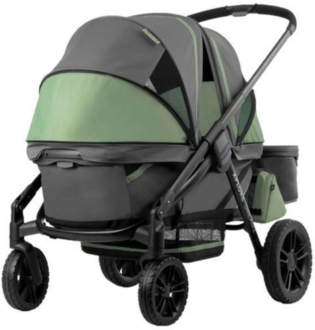 이븐플로 피벗 엑스플로 올터레인 유모차 왜건(어드벤처 그레이), Pivot Xplore Dreamz, Voyager Green