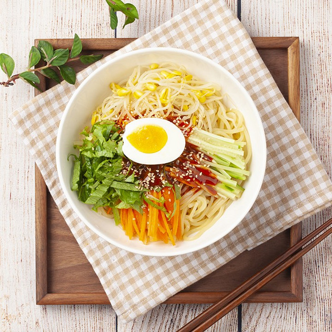 늘바른 옛날 물쫄면+비빔쫄면 반반세트쫄면2kg+동치미육수5봉+매콤볶음양념장35g5봉(총10인분), 단품, 2kg