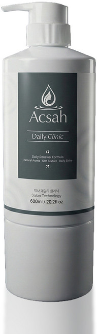 악사 데일리클리닉 손상모케어 헤어팩 트리트먼트, 1개, 600ml