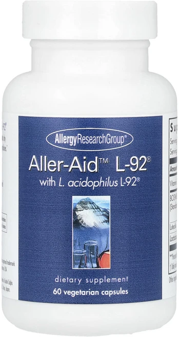 몸관리하세요 겨울입니다 Allergy Research Group Aller-Aid™ L-92® L. 애시도필러스 L-92® 베지 캡슐 60정 특별관리진행, AllergyResearchGroupAllerAidL9, 1개 - 쿠팡