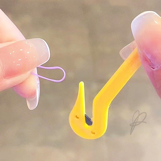 블루라운지 머리끈 커터 헤어끈커터, 1개, 빨강,노랑,분홍,파랑,보라 랜덤, 유아/아동용