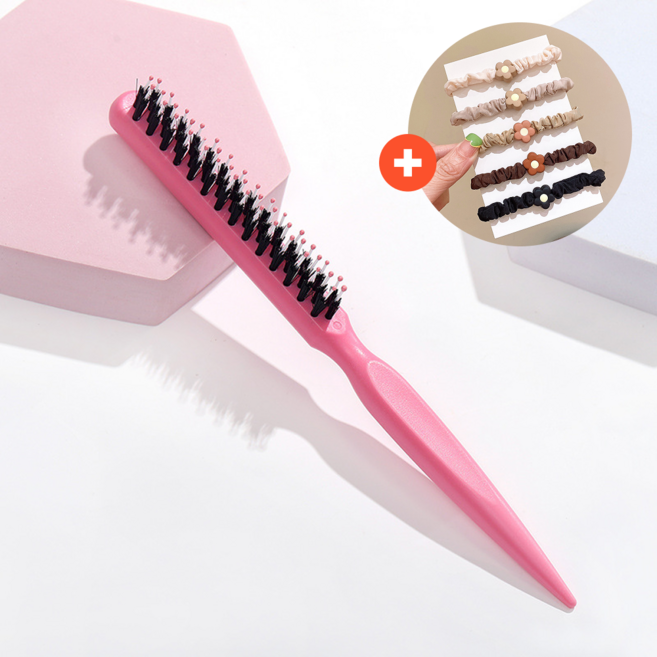 라인벨 백콤 헤어 브러쉬 스타일링 빗, 1개, 핑크