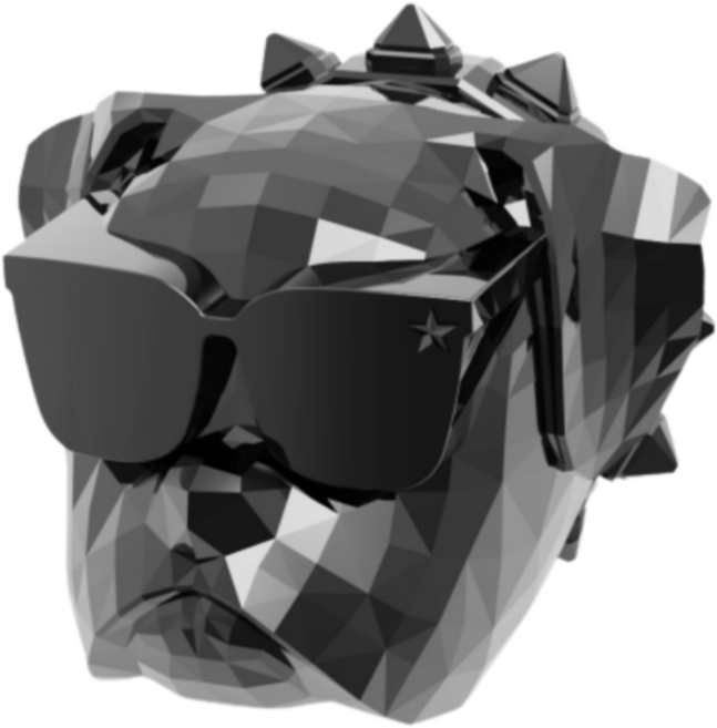 크롬디 차량용 방향제 1개 세트, 크롬블랙, 클린코튼, 1세트