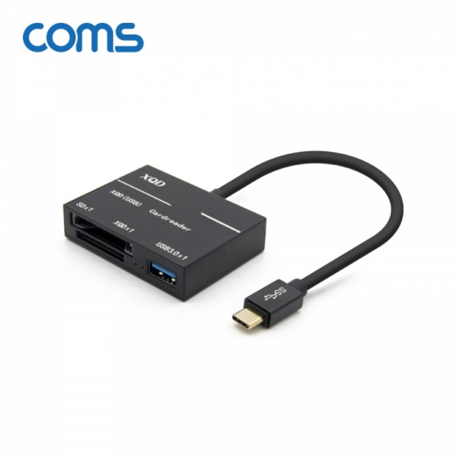 [FW398] Coms USB 3.1 카드리더기 (Type C to USB 3.0 1Port SD/XQD Card Reader), 선택없음, 1개