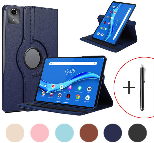 샤오신패드 2024 케이스 회전형 가죽 북커버 11인치 레노버 탭 M11 TB-331F / 330FU 자오양 K10, 샤오신패드 2024 11인치, 핑크