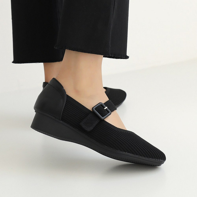 제이슈 니트 반도 V라인 크루셔 단화 3cm