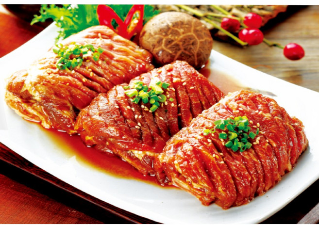 돼지왕구이 양념갈비 돼지갈비 수제양념 1.2kg 큰집왕구이, 2개