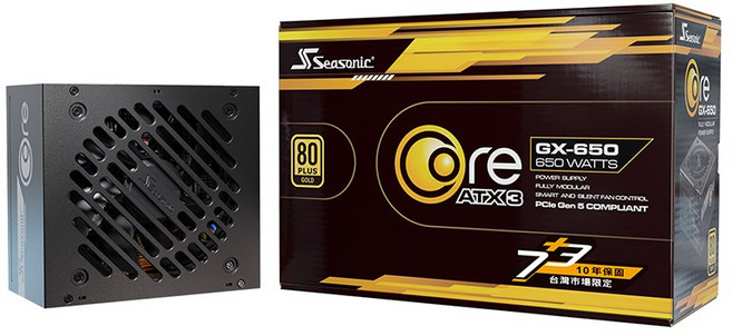 美洲獅 POLAR X2 ATX 3.0 電源供應器, 海韻CORE GX 650W