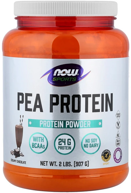 나우푸드 피 프로틴 파우더 단백질 보충제 크리미 초콜릿, 907g, 1개 - 쿠팡