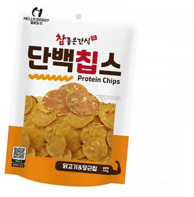 [GE가은스토어] 단백칩스 - 닭&당근 칩 100g 반려동물간식 멍멍이간식 애완견간식, 1, 닭+당근