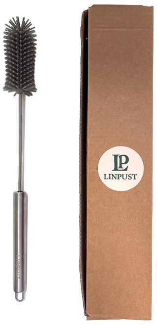 린퓨스트 특수 실리콘 물병 세척솔 텀블러, 1개, 무드그레이