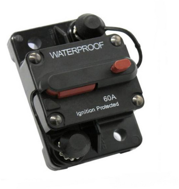 60A 서킷 브레이커 휴즈홀더 자동차 오디오 요트 방수60A, 1개