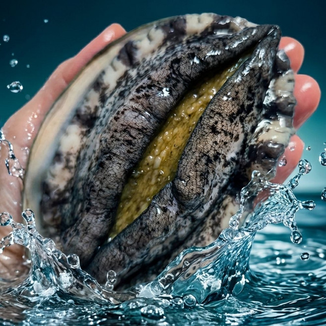 완도전복 왕특대 완도 활 전복 직거래, 1개, 20번 (대) 6-9마리 500g