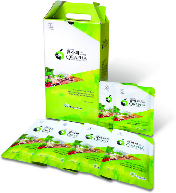 큐라파생식 프리미엄 곡물 효소 생식 식사대용 환자식, 1.2kg, 2개