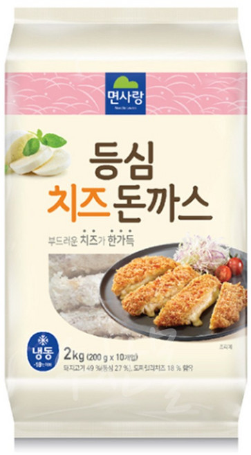 면사랑 치즈돈까스 등심치즈돈까스, 3개, 2kg