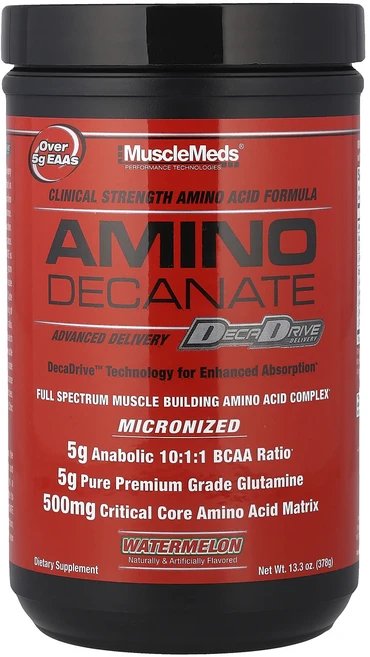 신상할인판매 MuscleMeds 아미노 데카네이트 수박 378g(13.3oz) 최저가격, MuscleMeds아미노데카네이트수박378g133oz, 378g, 1개 - 쿠팡