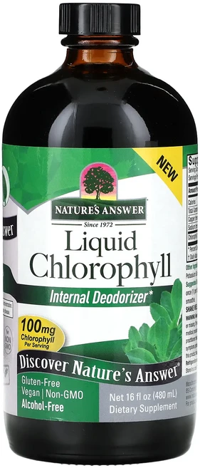 몸관리하세요 겨울입니다 Nature's Answer 액상 엽록소 100mg 480ml(16fl oz) 특별관리진행, NaturesAnswer액상엽록소100mg480ml16, 1, 480ml