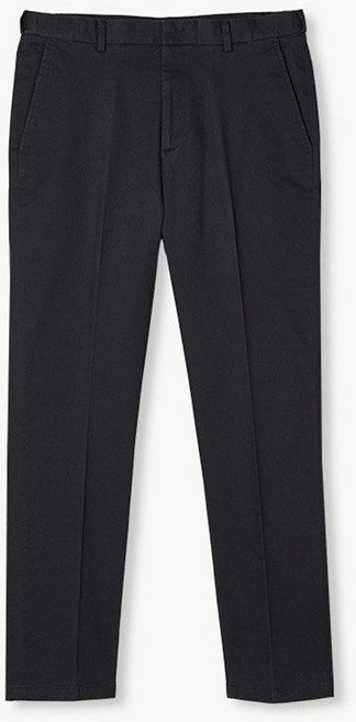 [STCO] 남성 히든밴드 가먼트워싱 치노 팬츠 테이퍼드핏 네이비