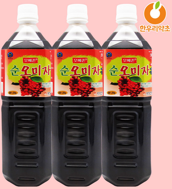 오미자엑기스 오미자차 오미자액기스 에이드, 1.2kg, 3개