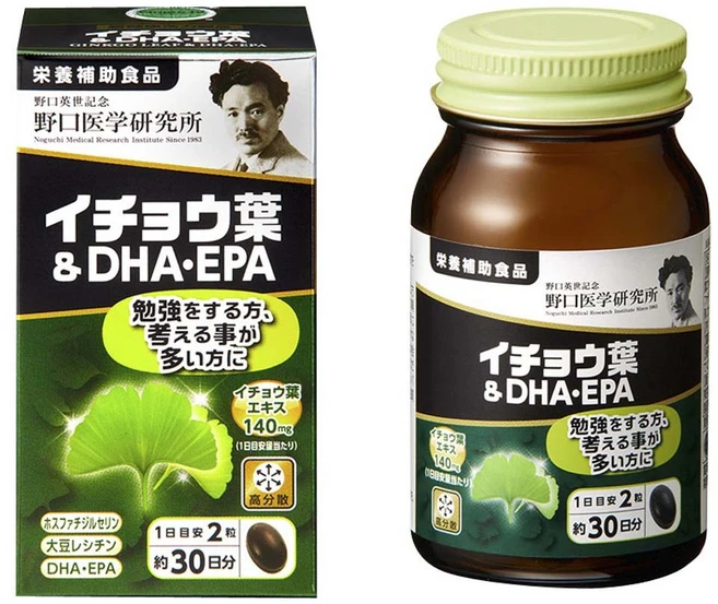 노구치의학연구소 은행잎 & DHA EPA 소프트 캡슐 510mg, 1개, 60정 - 쿠팡