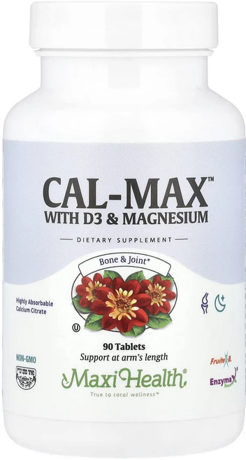 Maxi Health Cal-Max™ D3 및 마그네슘 함유 90정, MaxiHealthCalMaxD3및마그네슘함유90정, 1개 - 쿠팡